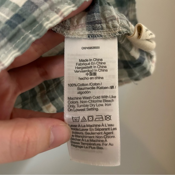 Madewell Plaid Puff-Sleeve Ruched Bodice Top - Picture 5 of 8